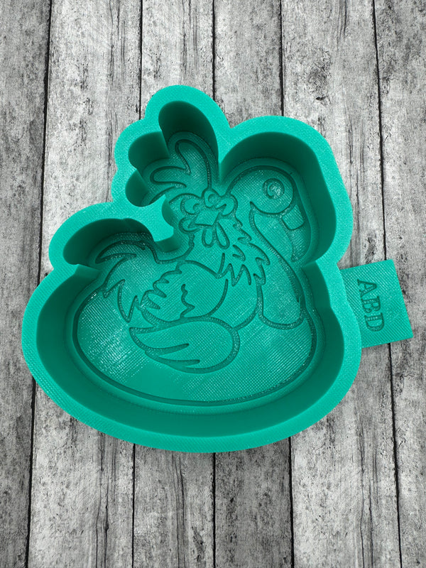 Chicken on a Float Silicone Mold