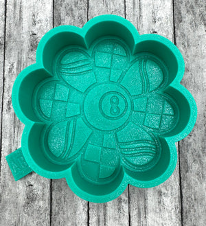 Eight Ball Flower Silicone Mold