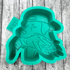 Bird Dog with Duck in Mouth Freshie Silicone Mold
