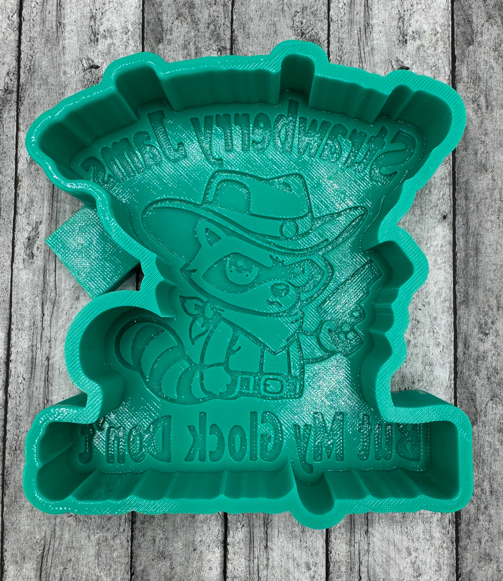 Strawberry Jams but My Glock Don’t Raccoon Silicone Mold