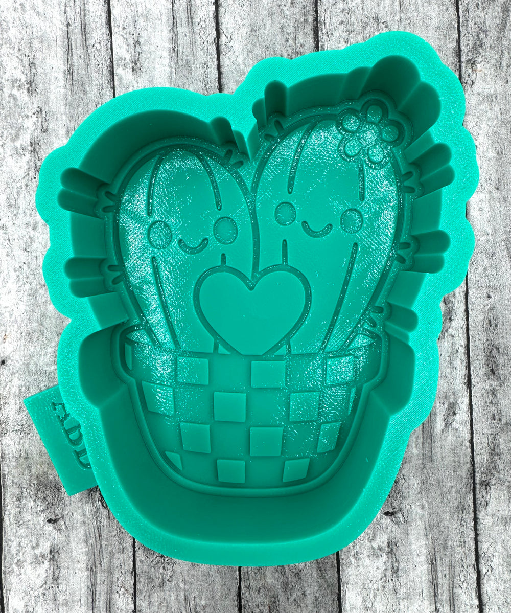 Cactus Valentine Freshie Silicone Mold