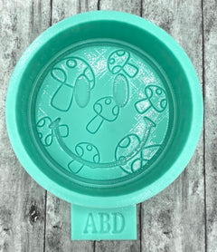 Mushroom covered Smiley Face Freshie Silicone Mold