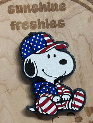 Patriotic Beagle Stars and Stripes Freshie Silicone Mold