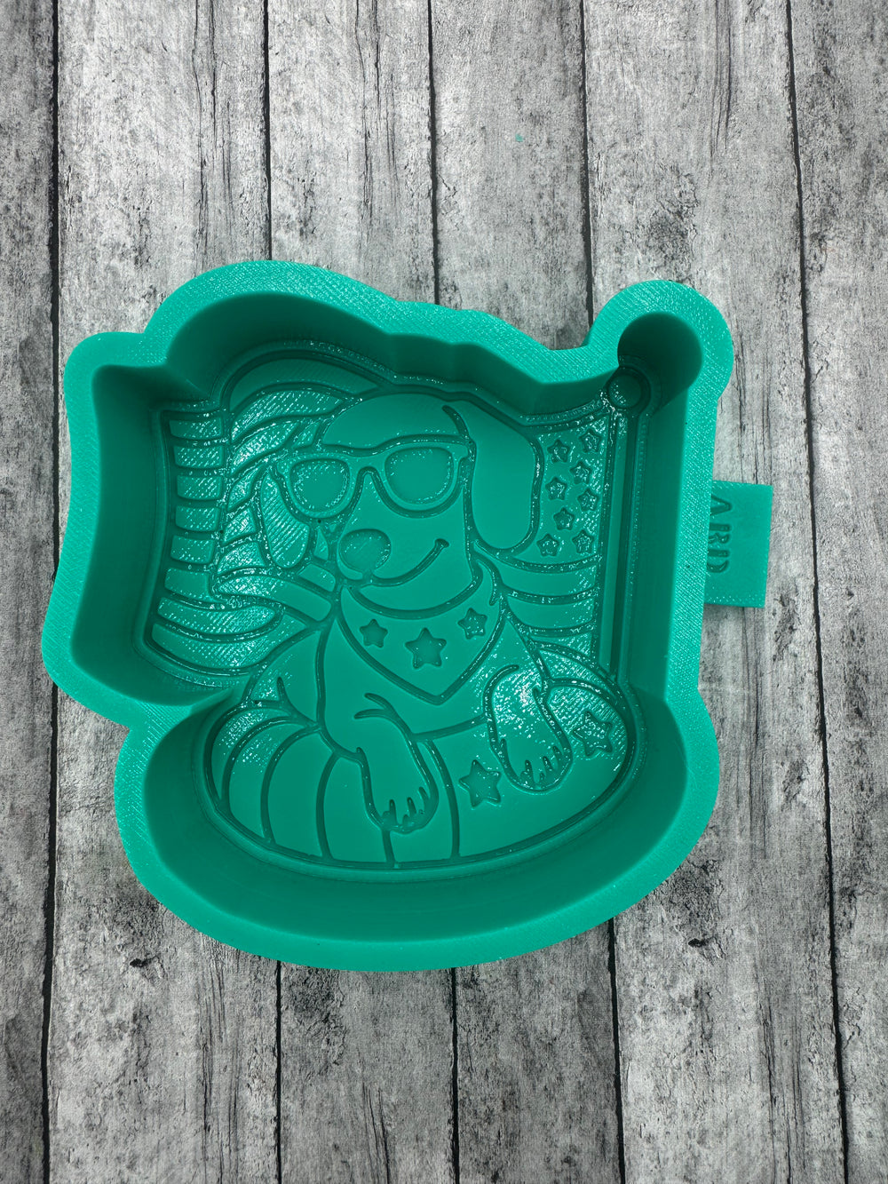 Patriotic Dachschund Dog on a Float Freshie Silicone Mold