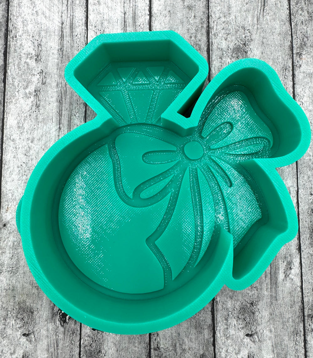 Diamond Ring with Bow Freshie Mold