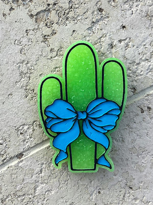 Cactus with Bow Freshie Mold