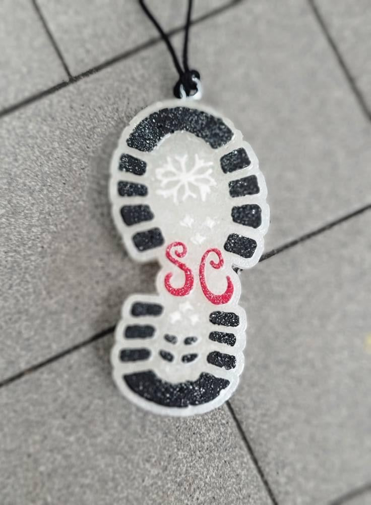 Santa’s Boot Print Freshie Silicone Mold