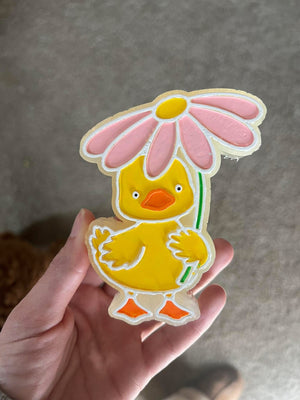 Duck Goose Flower Umbrella Freshie Silicone Mold