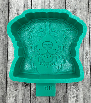 Bernese Mountain  dog face head Freshie Silicone Mold