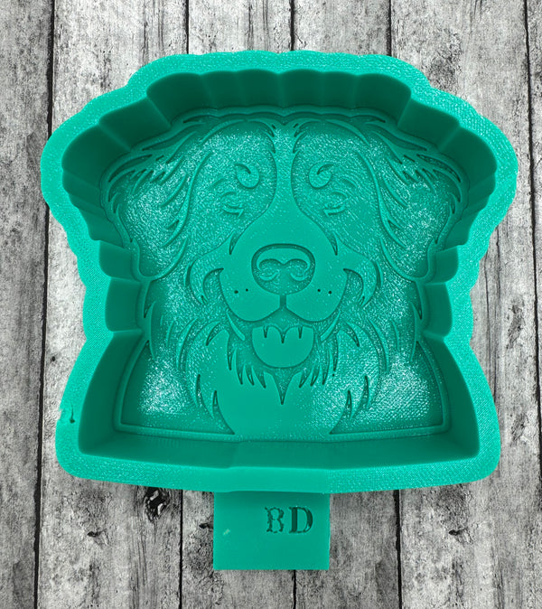 Bernese Mountain  dog face head Freshie Silicone Mold