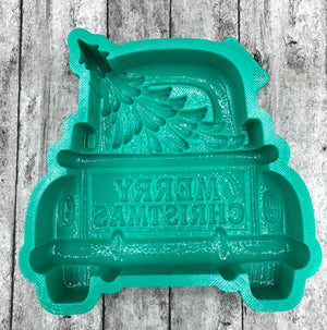 3D Back of Christmas  Truck Silicone Mold