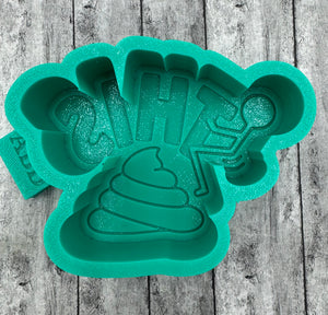 Stick Person Fuck This Shit Freshie Silicone Mold