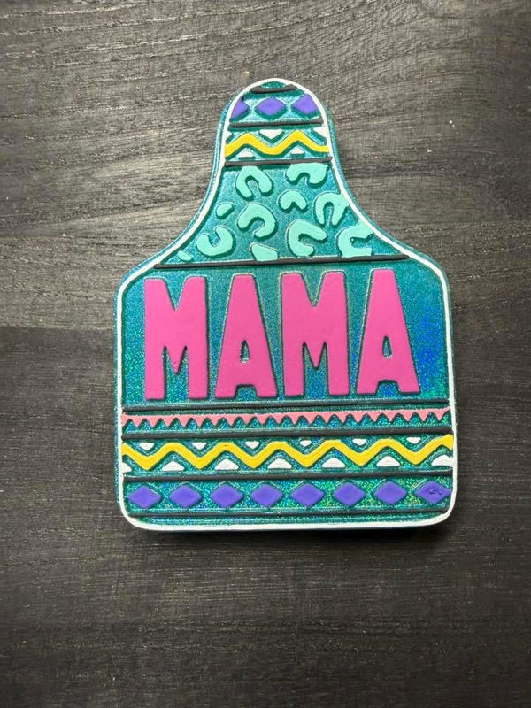 Cow Tag Mama Freshie Silicone Mold