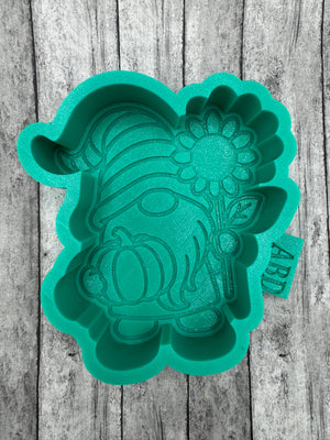 Fall Gnome with Pumpkin Sunflower Freshie Silicone Mold