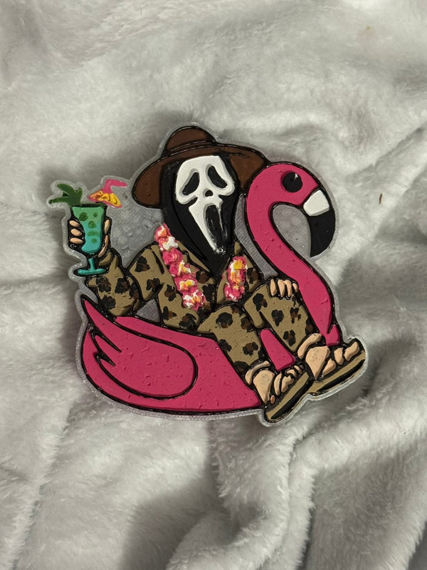 Scary Dude on a Float Freshie Silicone Mold