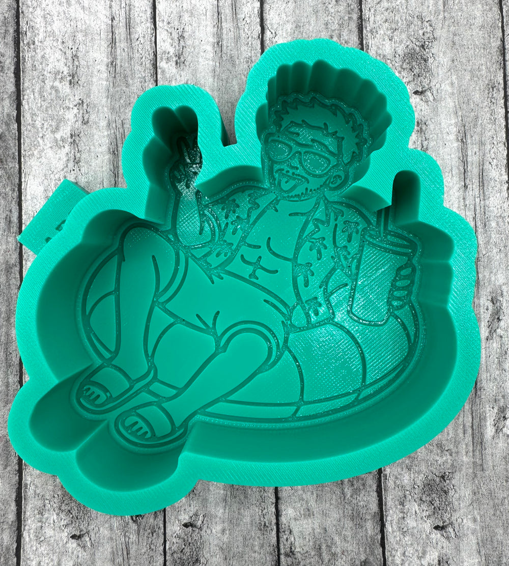 Man on Float Freshie Silicone Mold