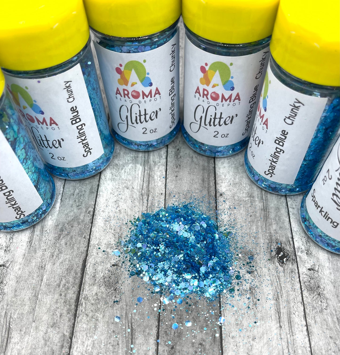 Sparkling Blue Chunky Glitter Mix