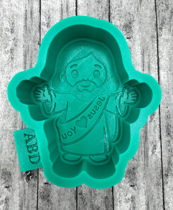 Jesus Loves You Freshie Silicone Mold