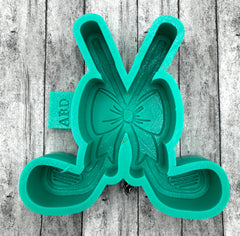 Golf Clubs with Bow Freshie Silicone Mold