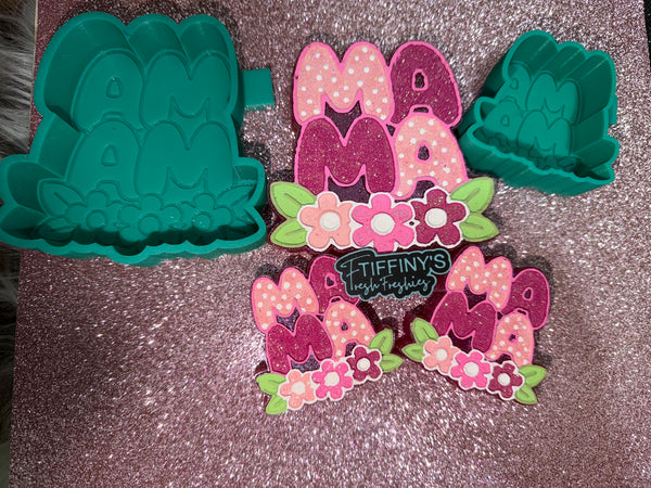 Mini Mama with Flowers Profile Silicone Mold