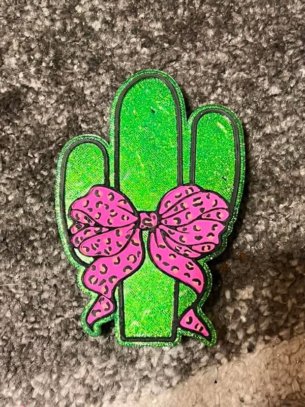 Cactus with Bow Freshie Mold