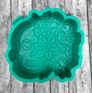 Christmas Skull Freshie Silicone Mold