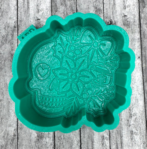 Christmas Skull Freshie Silicone Mold