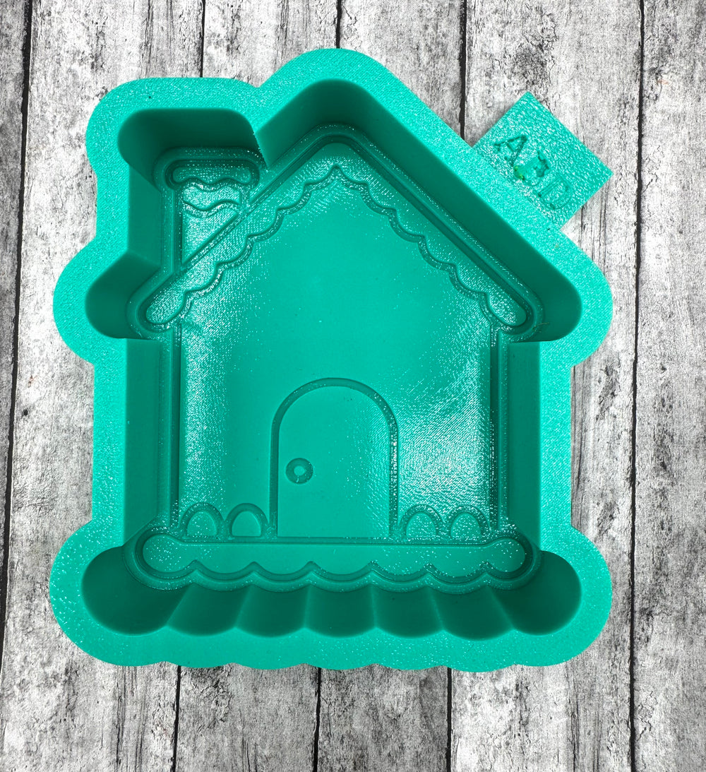 Plain Gingerbread House Freshie Silicone Mold
