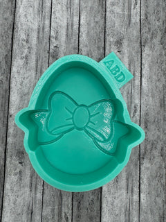Plain Easter Egg with Bow Freshie Silicone Mold