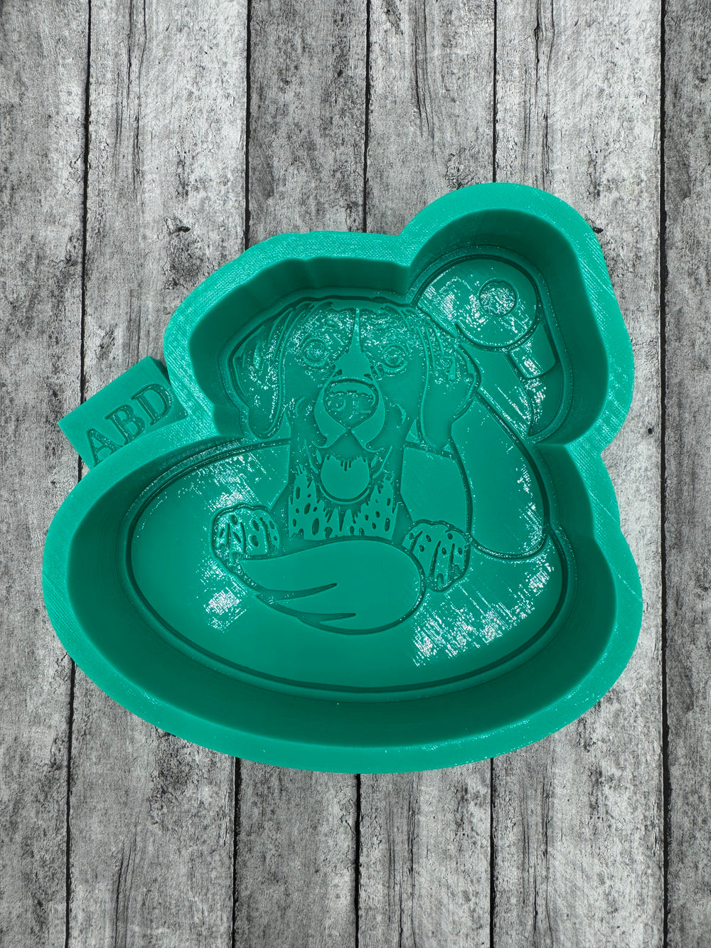 German Shorthair on a Float Freshie Silicone Mold