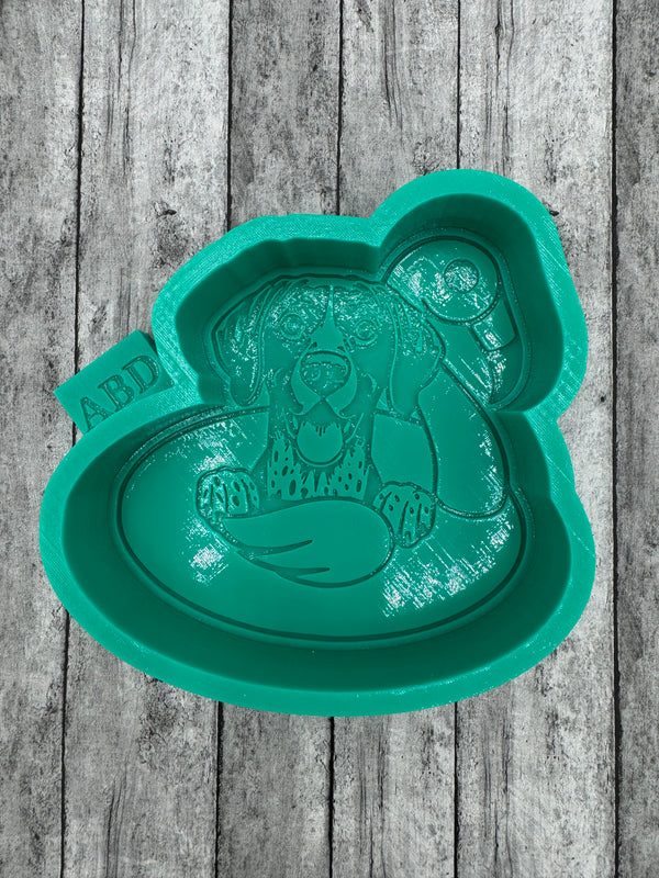 German Shorthair on a Float Freshie Silicone Mold