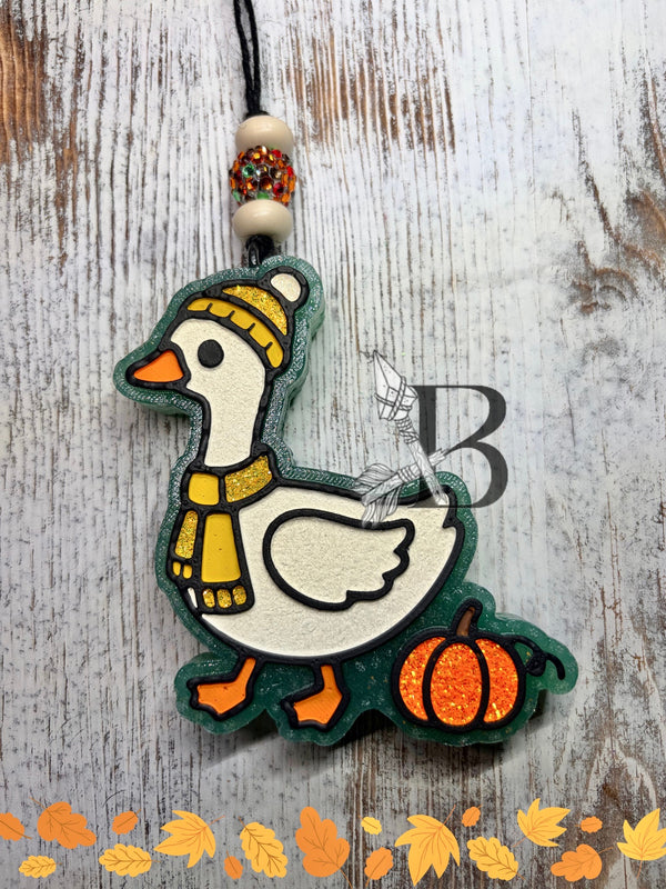 Pumpkin Laying Goose Freshie Silicone Mold