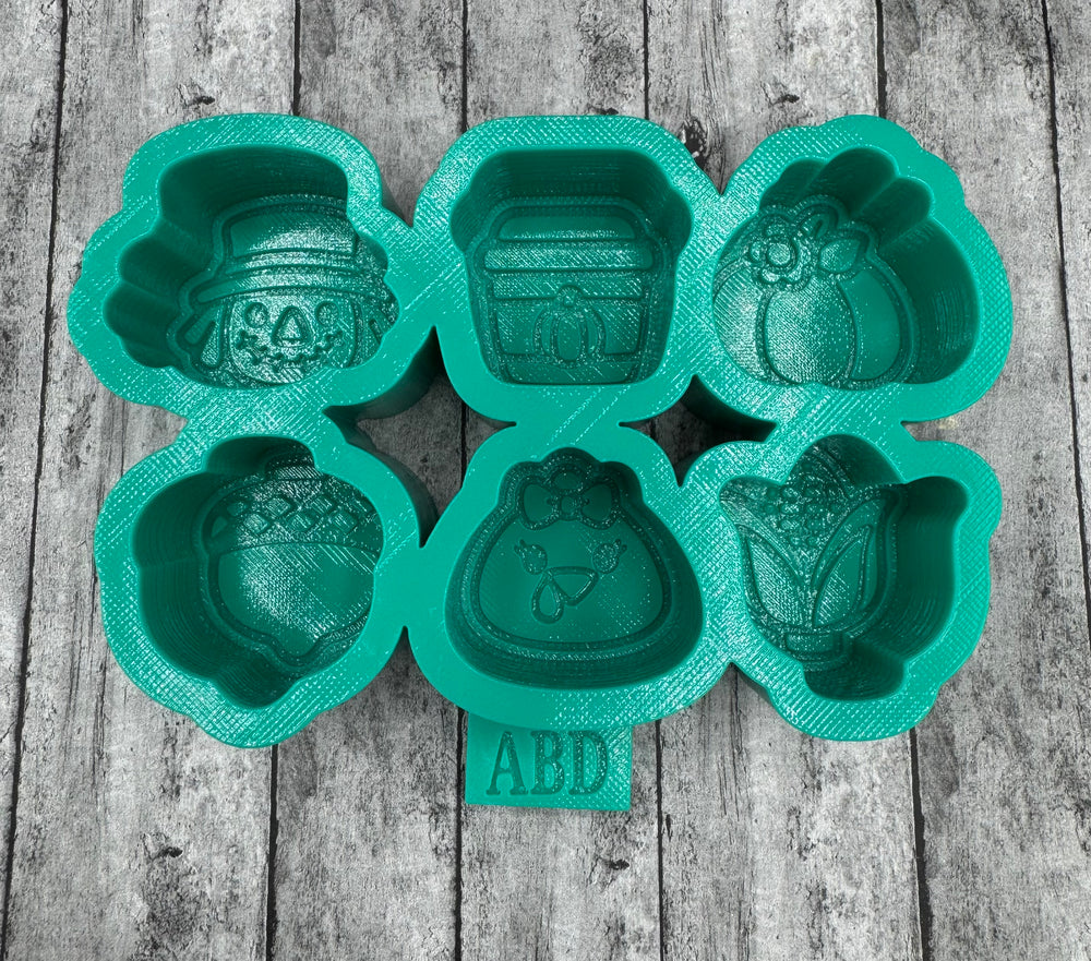Fall Themed Charm Freshie Silicone Mold