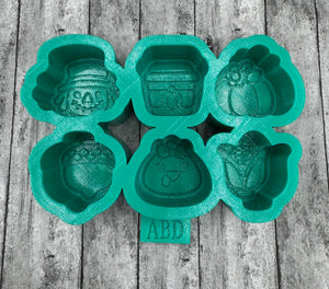 Fall Themed Charm Freshie Silicone Mold