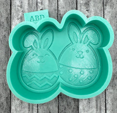 Egg Bunnies Eggs with Ears Freshie Silicone Mold