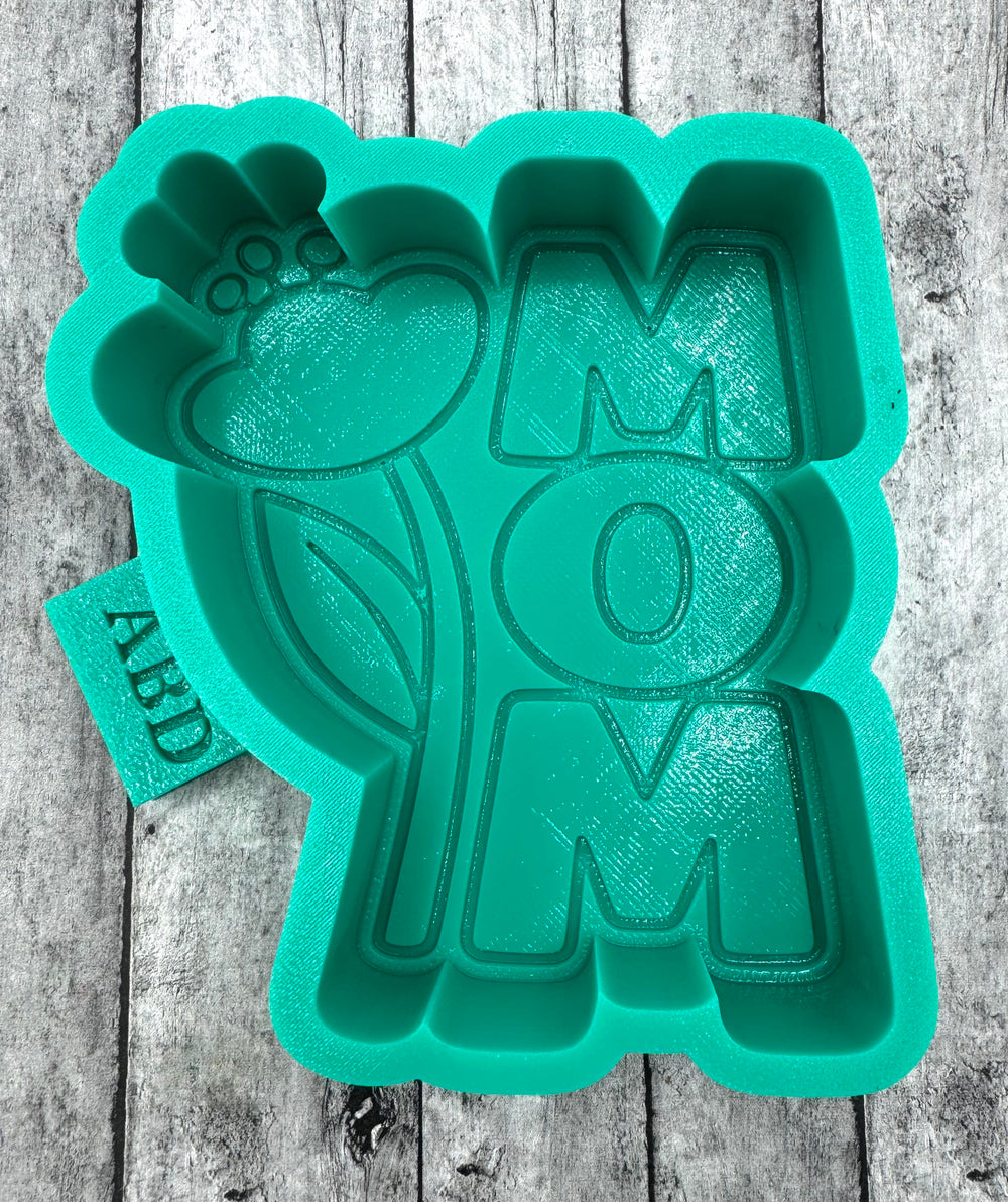 Mom with Flower Freshie Silicone Mold
