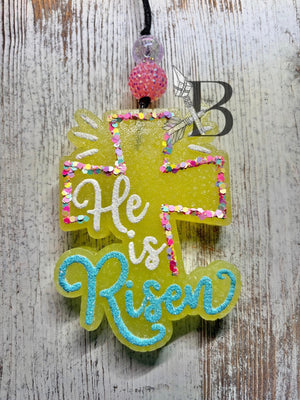 He is Risen Cross Freshie Silicone Mold
