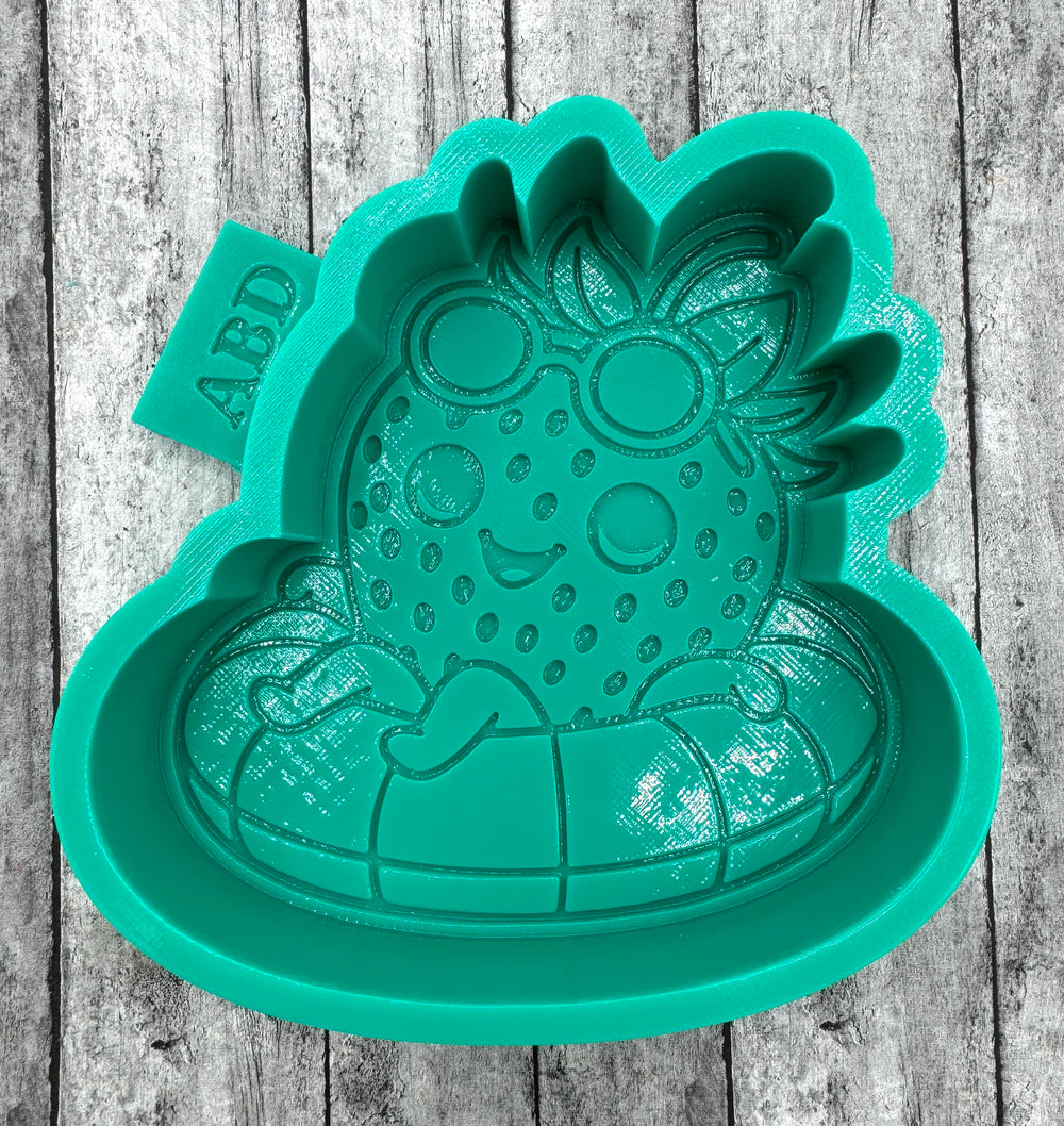 Strawberry on a Float Freshie Silicone Mold