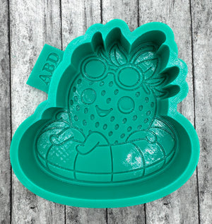 Strawberry on a Float Freshie Silicone Mold