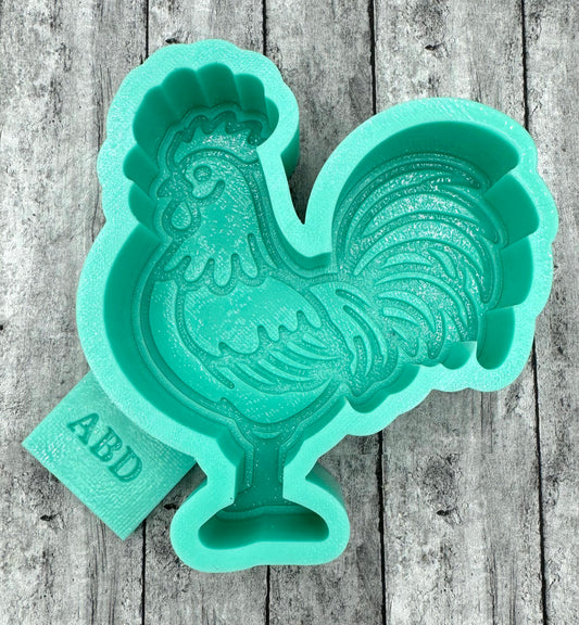 Detailed Rooster Freshie Silicone Mold