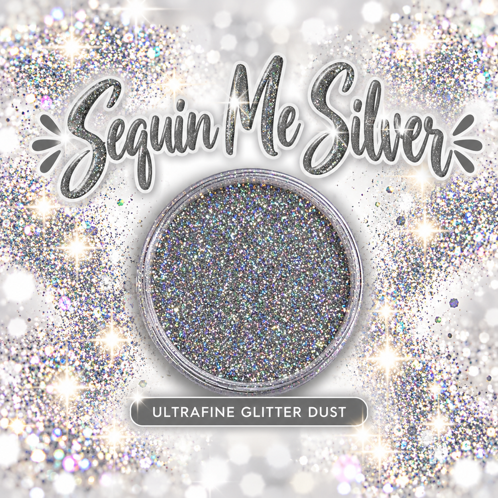 Sequin Me Silver Holographic