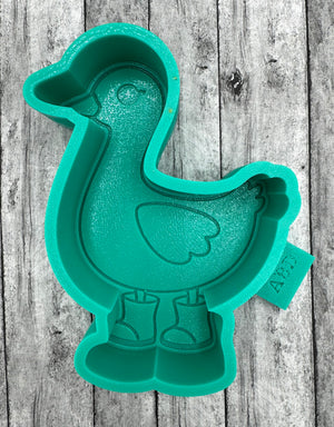 Goose with Rain Boots Freshie Silicone Mold