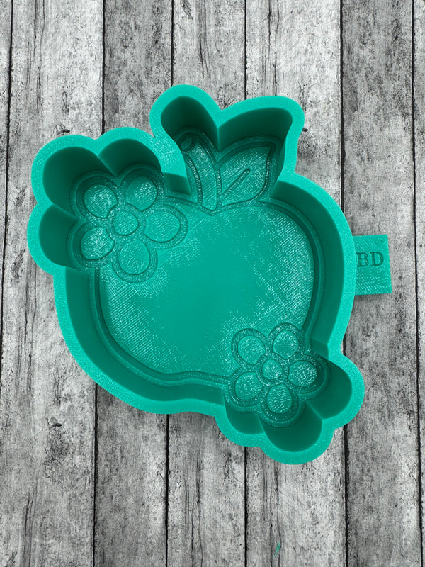 Apple with Daisies Freshie Silicone Mold