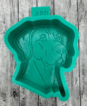 Great Dane Head Freshie Silicone Mold