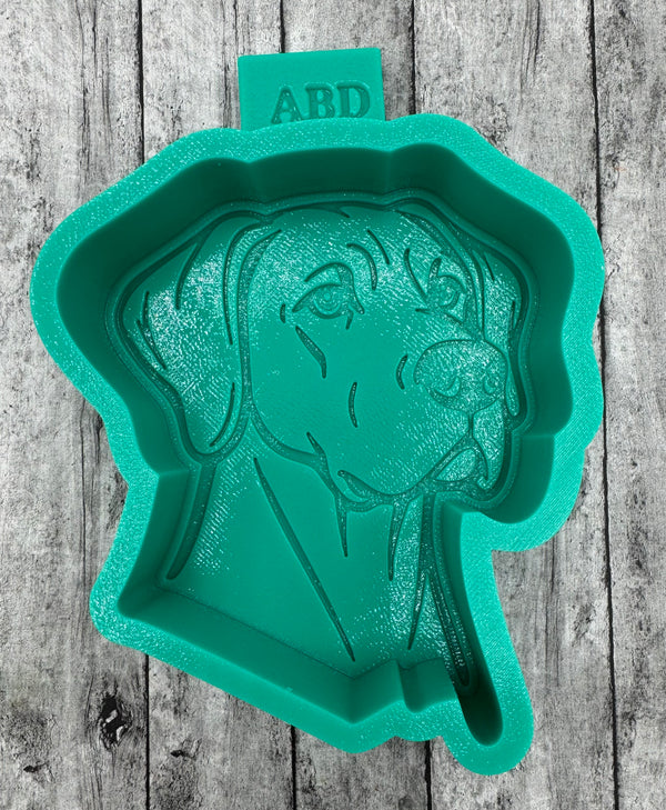 Great Dane Head Freshie Silicone Mold