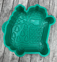 Christmas Shopping Cart Freshie Silicone Mold