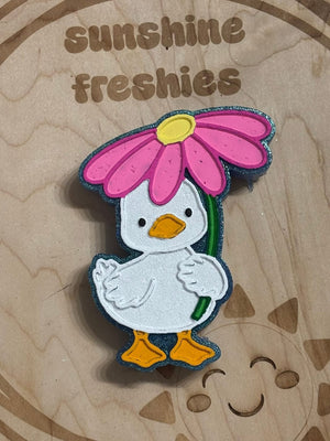 Duck Goose Flower Umbrella Freshie Silicone Mold