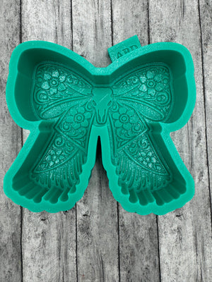 Western Tool Bow with Skull Freshie Silicone Mold