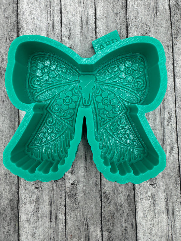 Western Tool Bow with Skull Freshie Silicone Mold
