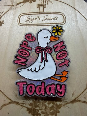 Nope Not Today Goose Freshie Silicone Mold
